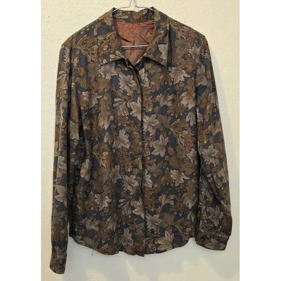Womens Fall Large Button‎ Down Shirt Long Sleeve - Picture 1 of 2